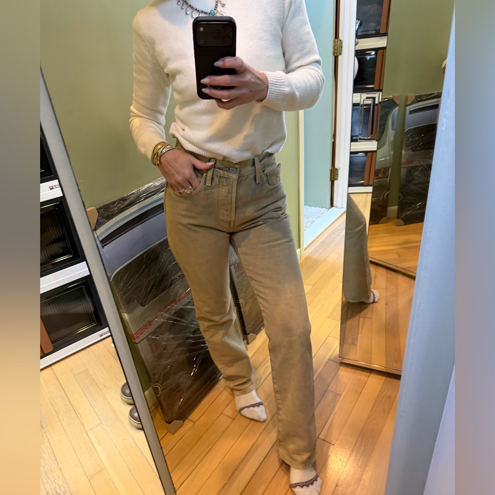 Levi'’s 501 light wash beige/blue Jeans